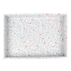 Bandeja Estampa Blossom em Couro Personalizada