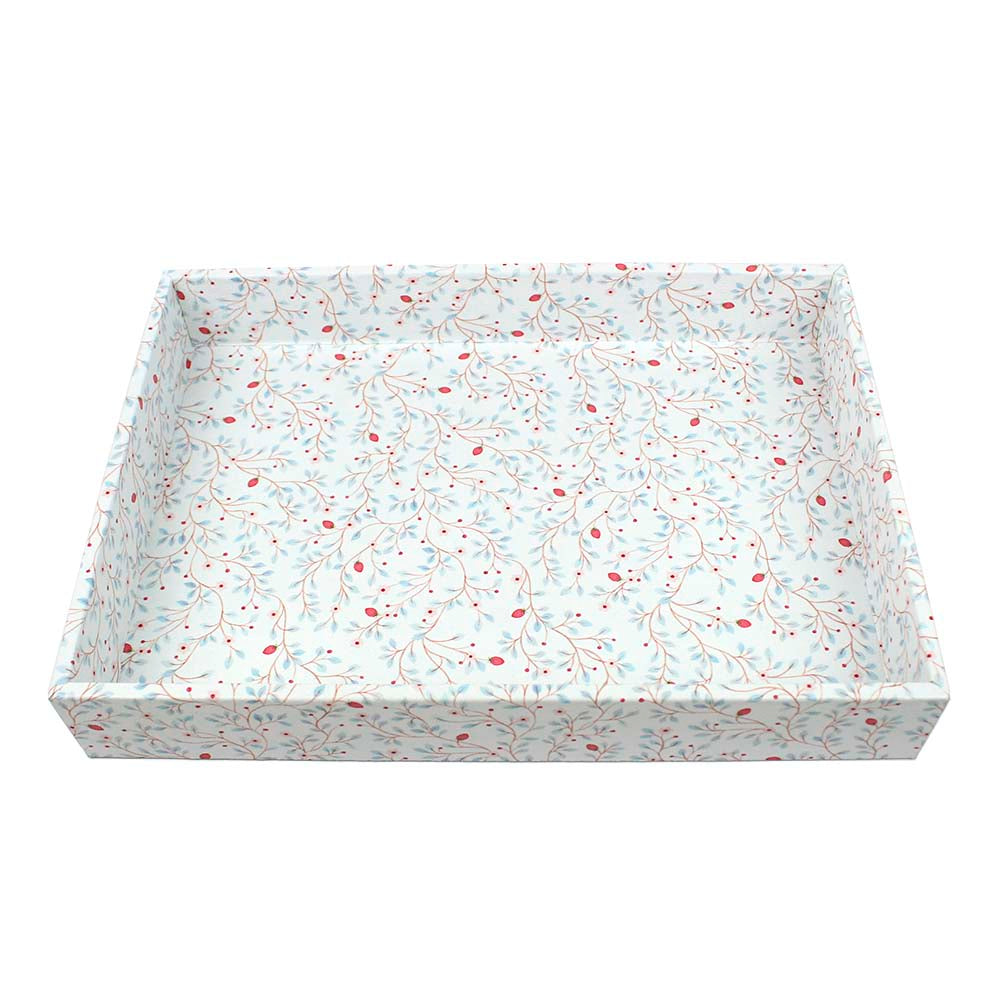 Bandeja Estampa Blossom em Couro Personalizada