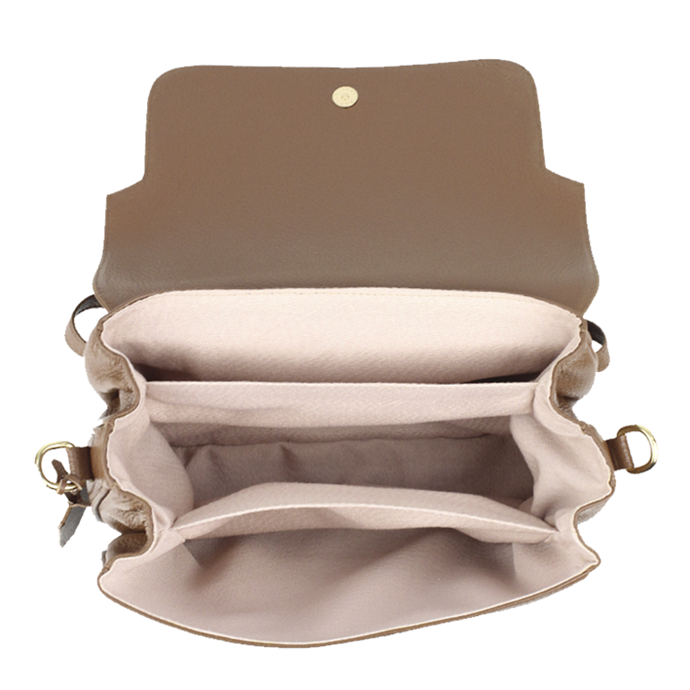 Bolsa Adele Caramelo Liso Pronta Entrega