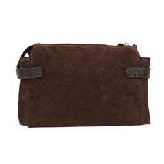 Bolsa Adele Crossbody Camurça Chocolate com Café Pronta Entrega