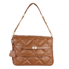 Bolsa Adele G Matelasse Caramelo Liso Pronta Entrega
