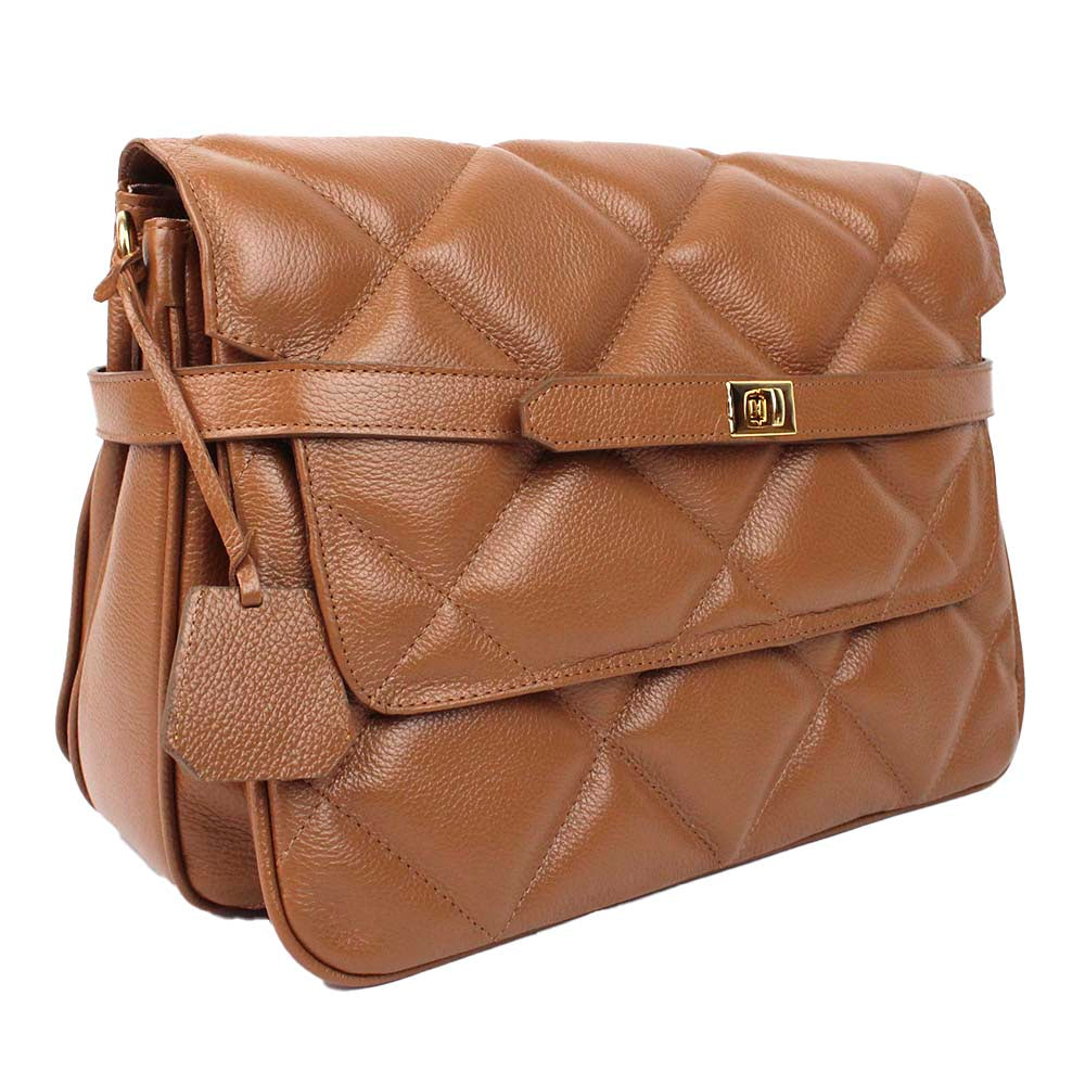Bolsa Adele G Matelasse Caramelo Liso Pronta Entrega