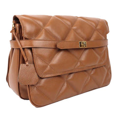 Bolsa Adele G Matelasse Caramelo Liso Pronta Entrega