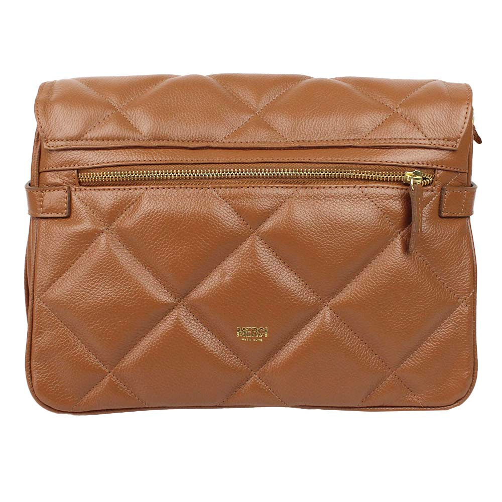 Bolsa Adele G Matelasse Caramelo Liso Pronta Entrega