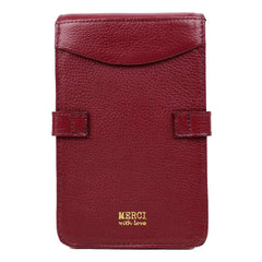 Bolsa Adele Pocket Alça corrente Burgundy Liso Pronta Entrega