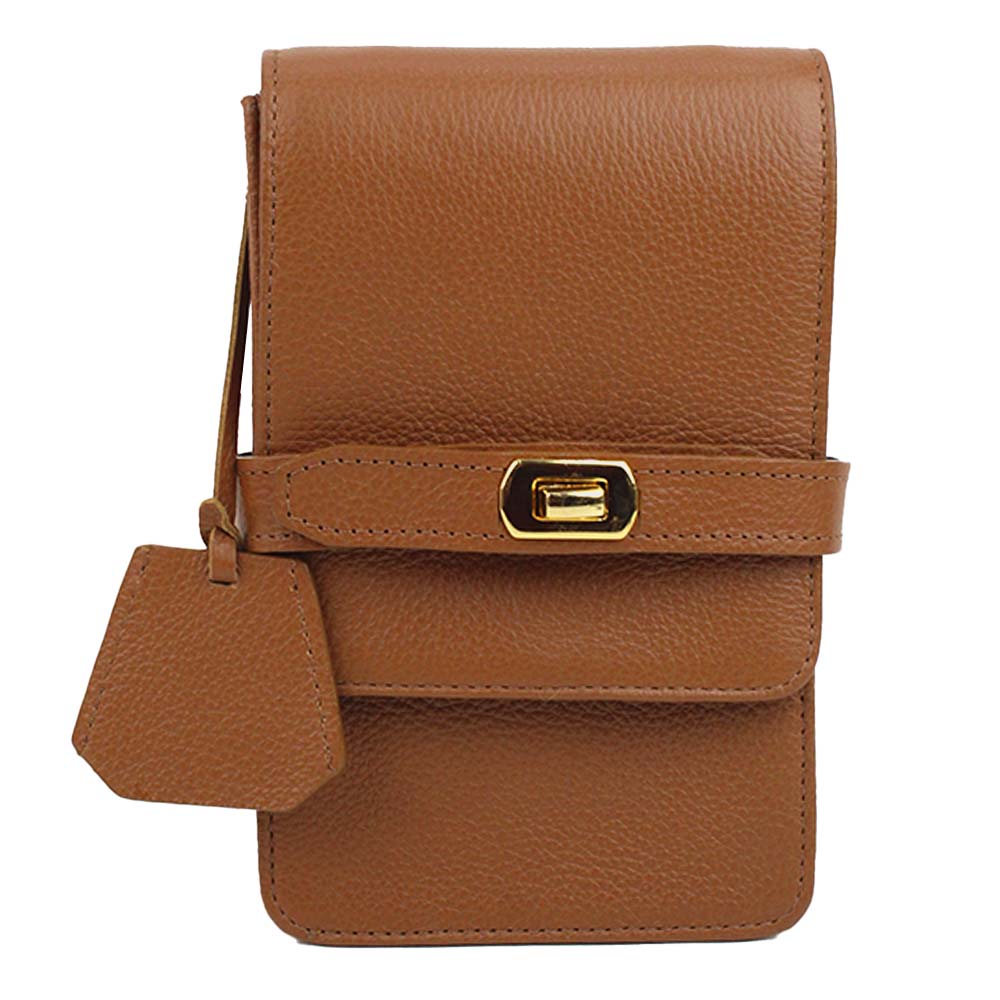Bolsa Adele Pocket Alça corrente Caramelo Liso Pronta Entrega