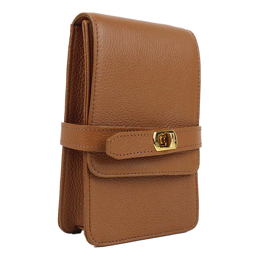 Bolsa Adele Pocket Alça corrente Caramelo Liso Pronta Entrega