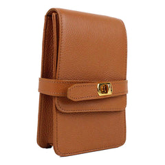 Bolsa Adele Pocket Alça corrente Caramelo Liso Pronta Entrega