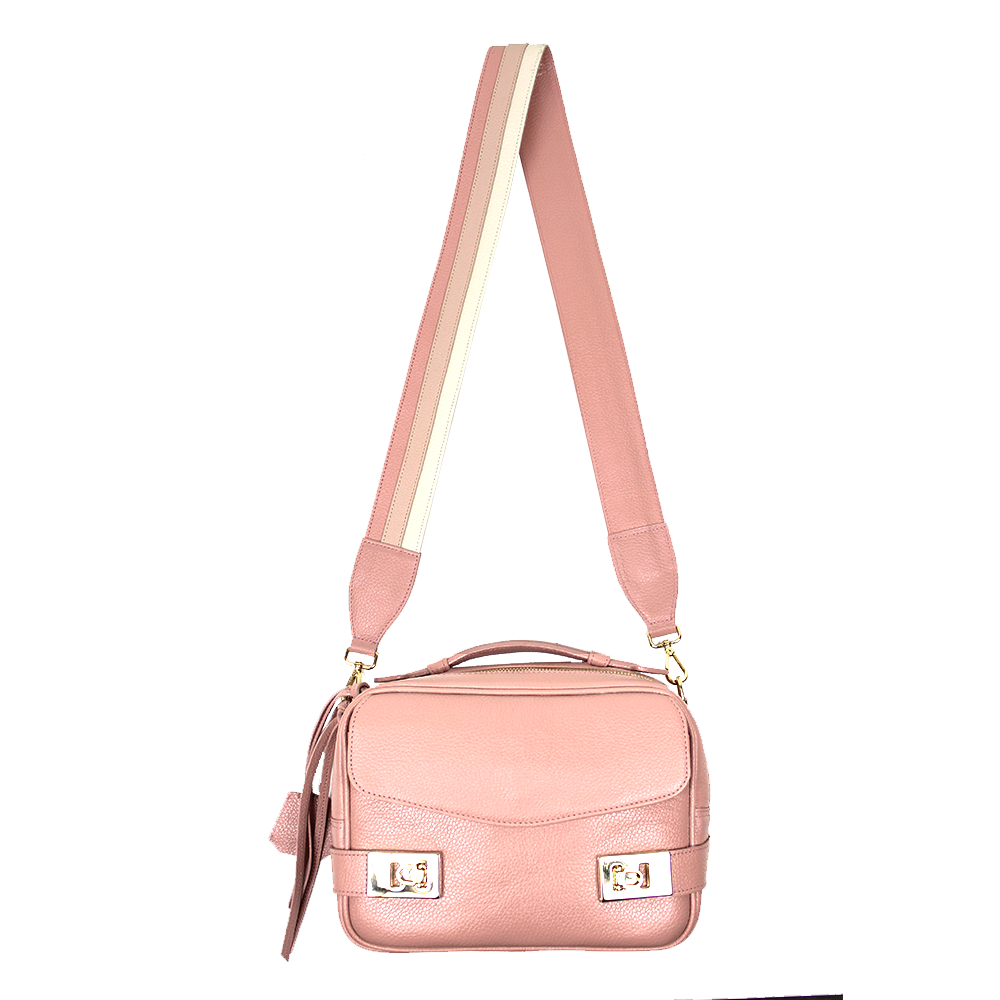 Bolsa Amelie P em Couro Personalizada