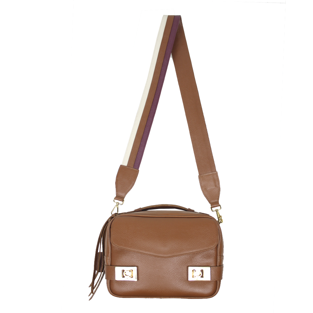 Bolsa Amelie P em Couro Personalizada