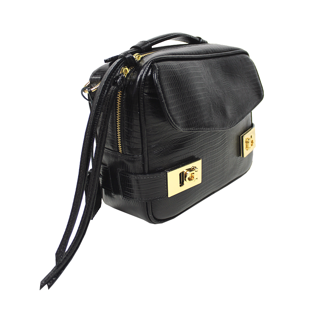 Bolsa Amelie P em Couro Personalizada