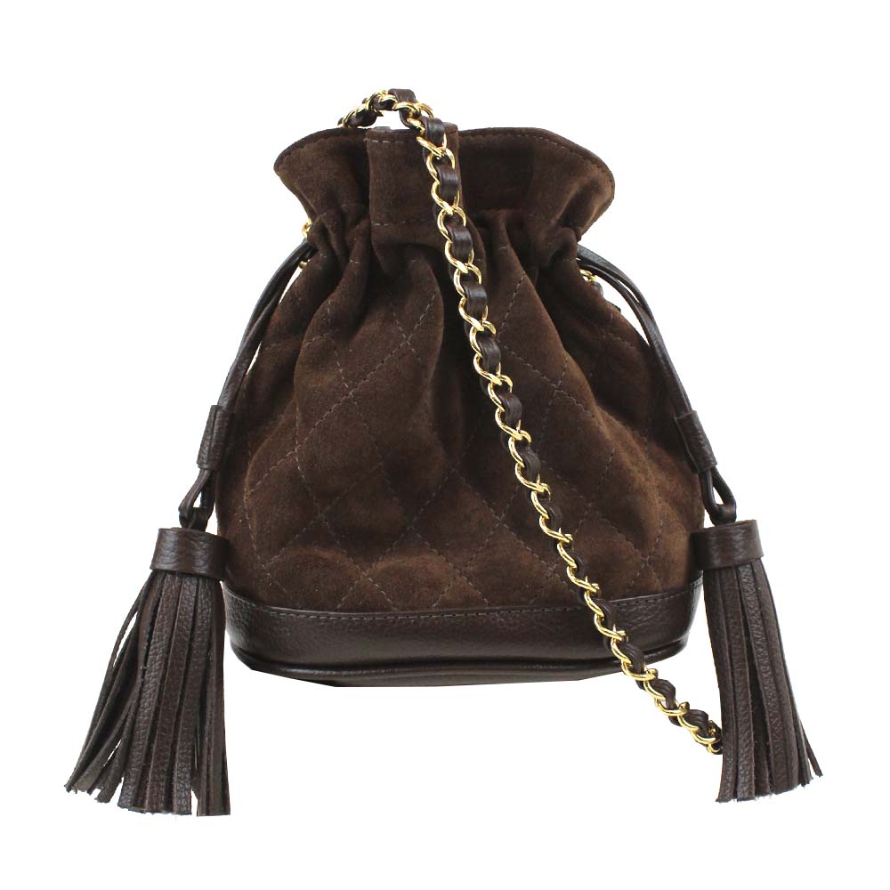 Bolsa Ava em Camurça Matelasse