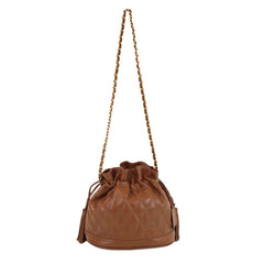 Bolsa Ava M Matelasse Caramelo Liso Pronta Entrega