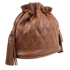 Bolsa Ava M Matelasse Caramelo Liso Pronta Entrega