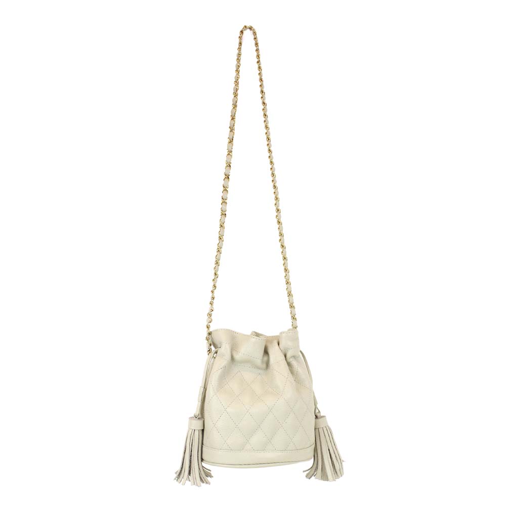Bolsa Ava Matelasse Off White Liso Pront Entrega