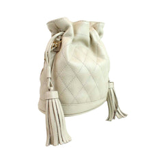 Bolsa Ava P Matelasse Off White Liso Pront Entrega