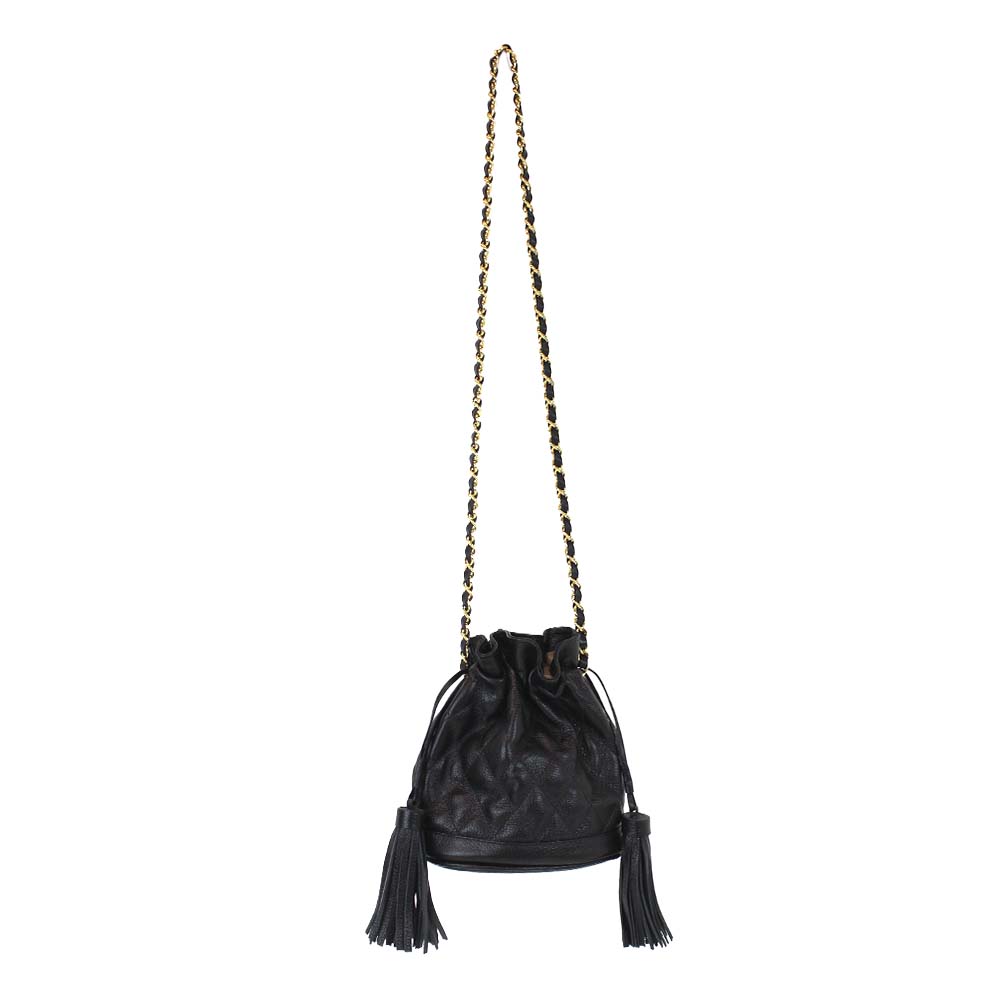 Bolsa Ava Matelasse Preto Liso Pronta Entrega