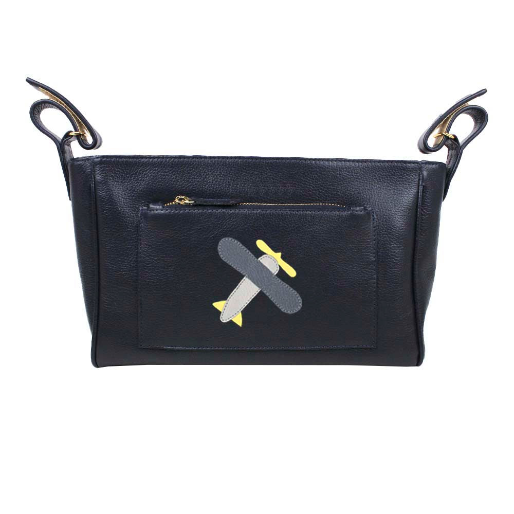 Bolsa Carrinho Little Plane em Couro