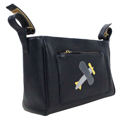 Bolsa Carrinho Little Plane em Couro