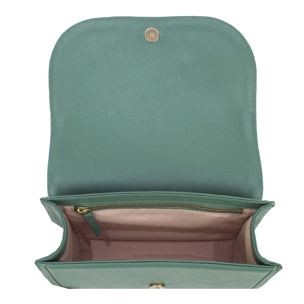 Bolsa Clémence Laço Codornê Esmeralda Pronta Entrega