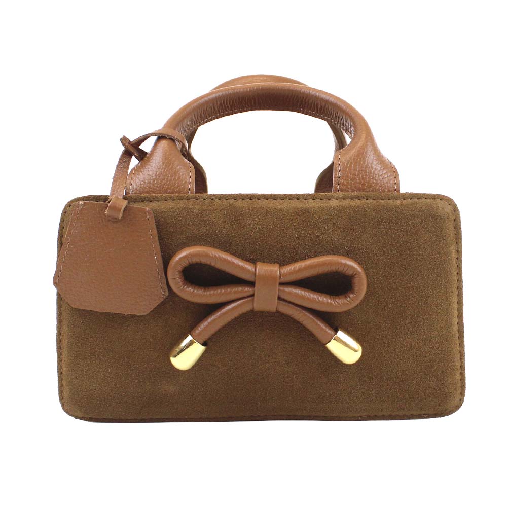 Bolsa Clémence Mini em Camurça Personalizada