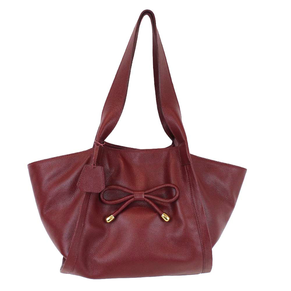 Bolsa Clémence Tote Burgundy Liso Pronta Entrega
