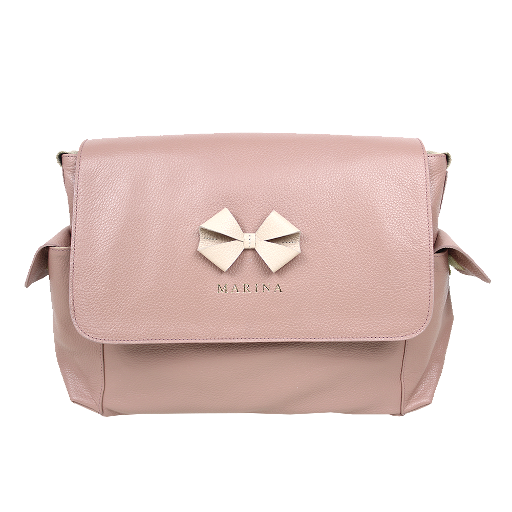 Bolsa de Bebê Laço em Couro