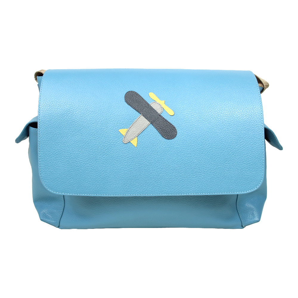 Bolsa de Bebê Little Plane em Couro