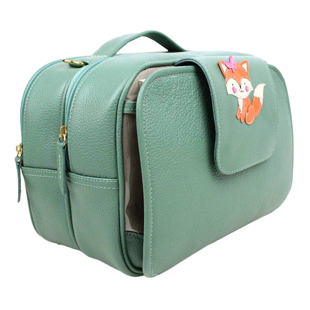 Bolsa de Bebê Mini Raposa Feminina em Couro Personalizada