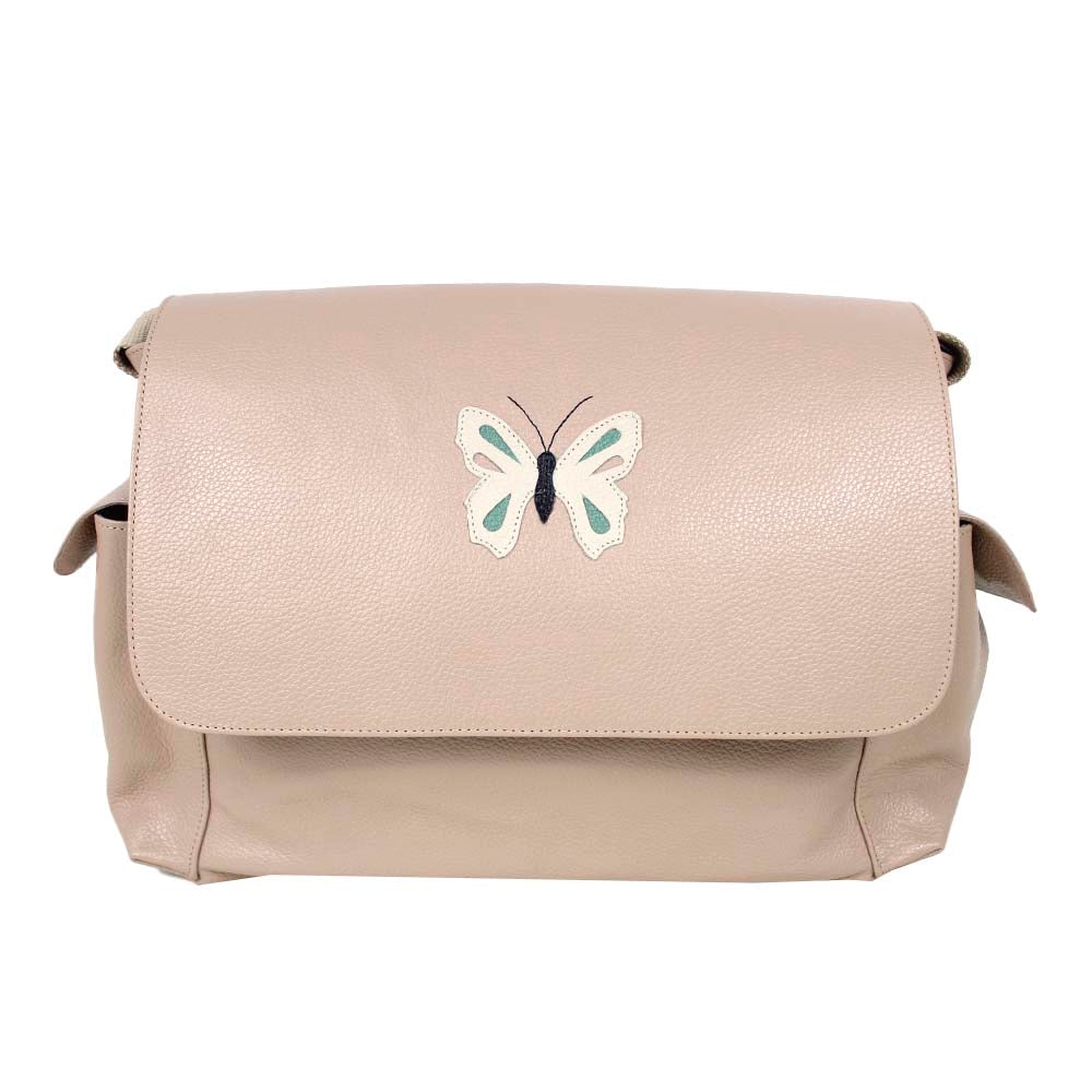 Bolsa de Bebê Borboleta em Couro Personalizada