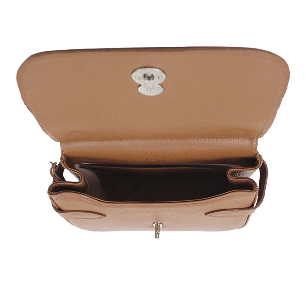 Bolsa Florence Caramelo Liso Pronta Entrega