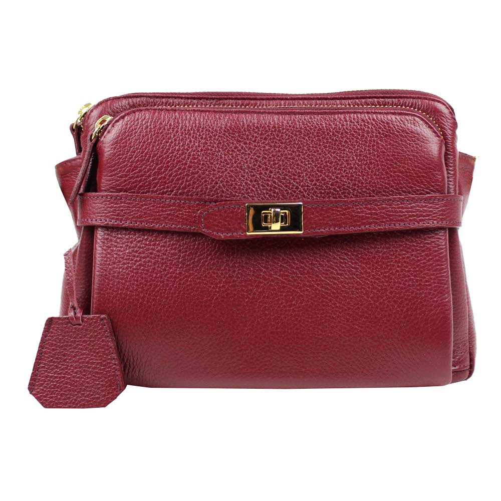 Bolsa Travel Burgundy Liso Pronta Entrega