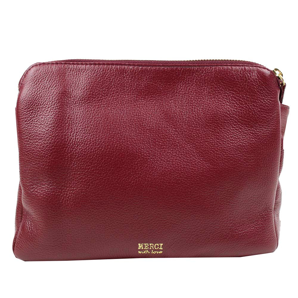Bolsa Travel Burgundy Liso Pronta Entrega