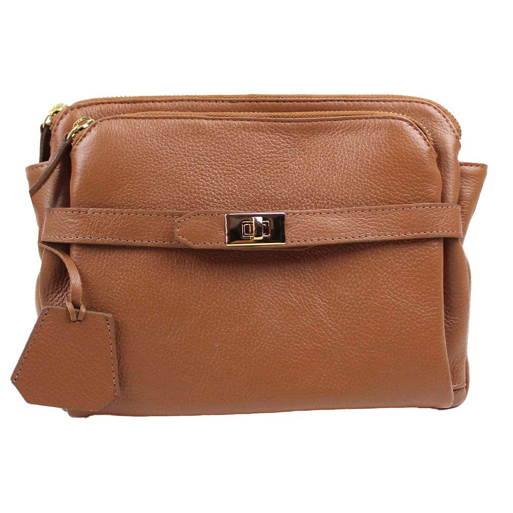 Bolsa Travel Caramelo Liso Pronta Entrega