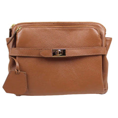 Bolsa Travel Caramelo Liso Pronta Entrega