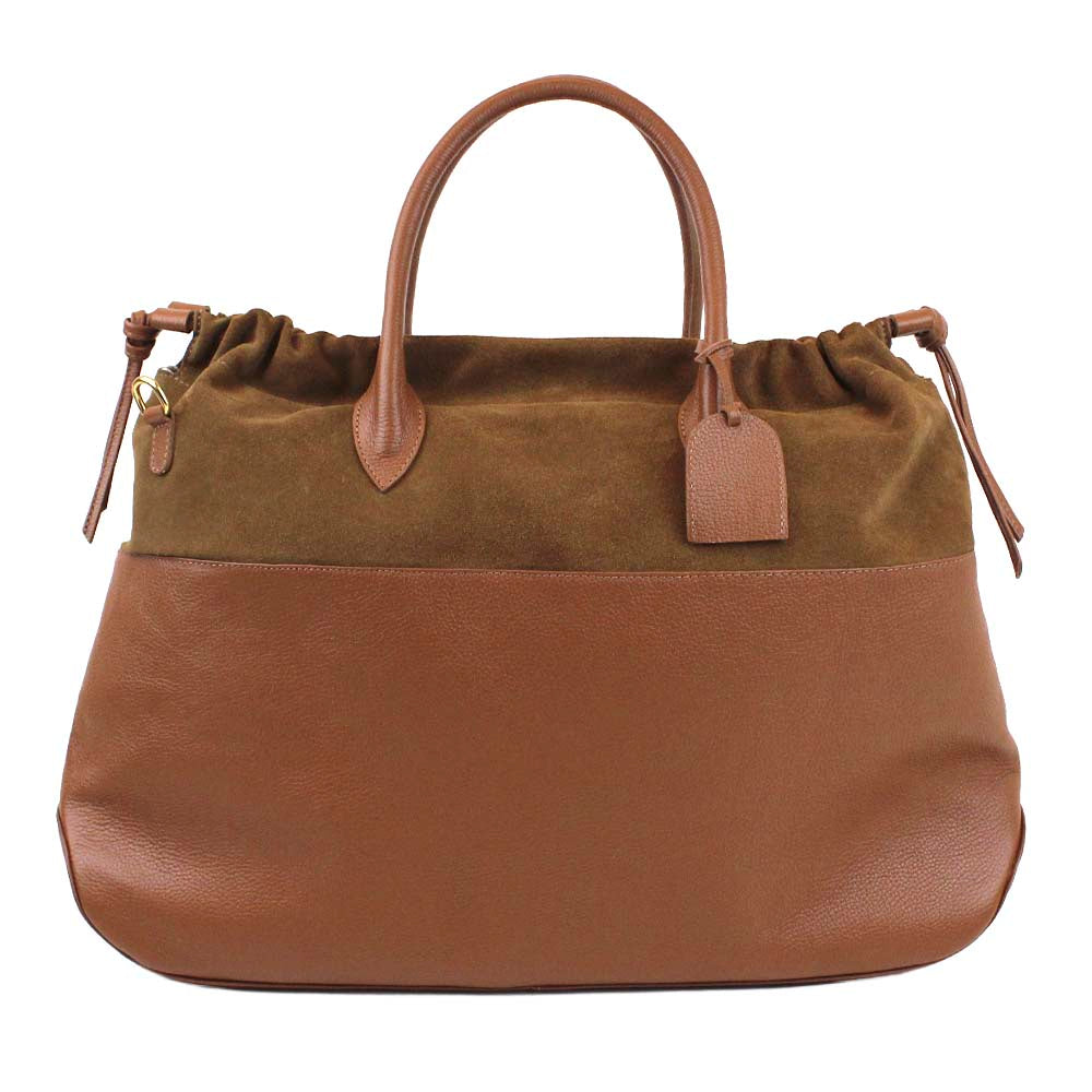 Bolsa Geórgia Caramelo Liso com Camurça Caju Pronta Entrega