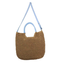 Bolsa de Praia Helga Azul Bebê Pronta Entrega