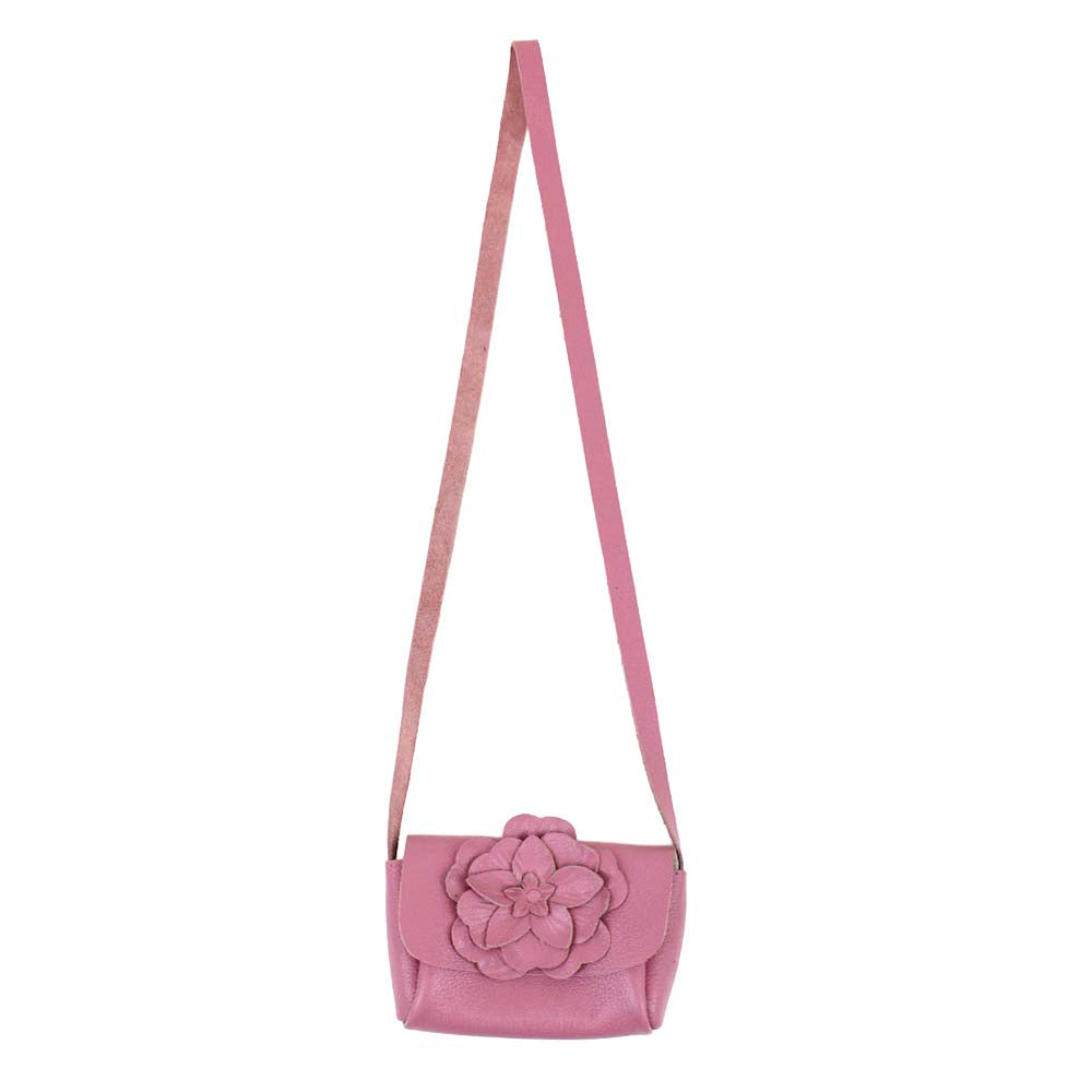 Bolsa Infantil Camélia Rosa Blush Pronta Entrega