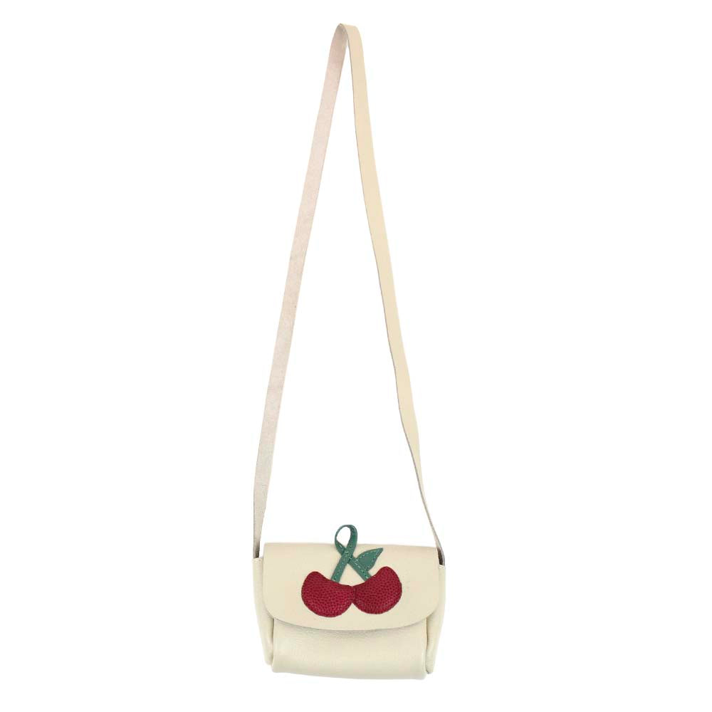 Bolsa Infantil Cereja Off White Liso Pronta Entrega