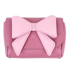 Bolsa Infantil Laço Coquette Rosa Blush com Rosa Chá Pronta Entrega