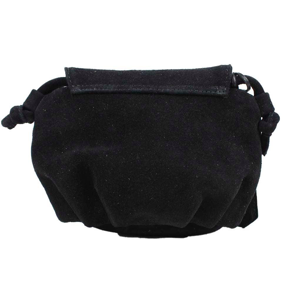 Bolsa Infantil Star Camurça Preta Pronta Entrega
