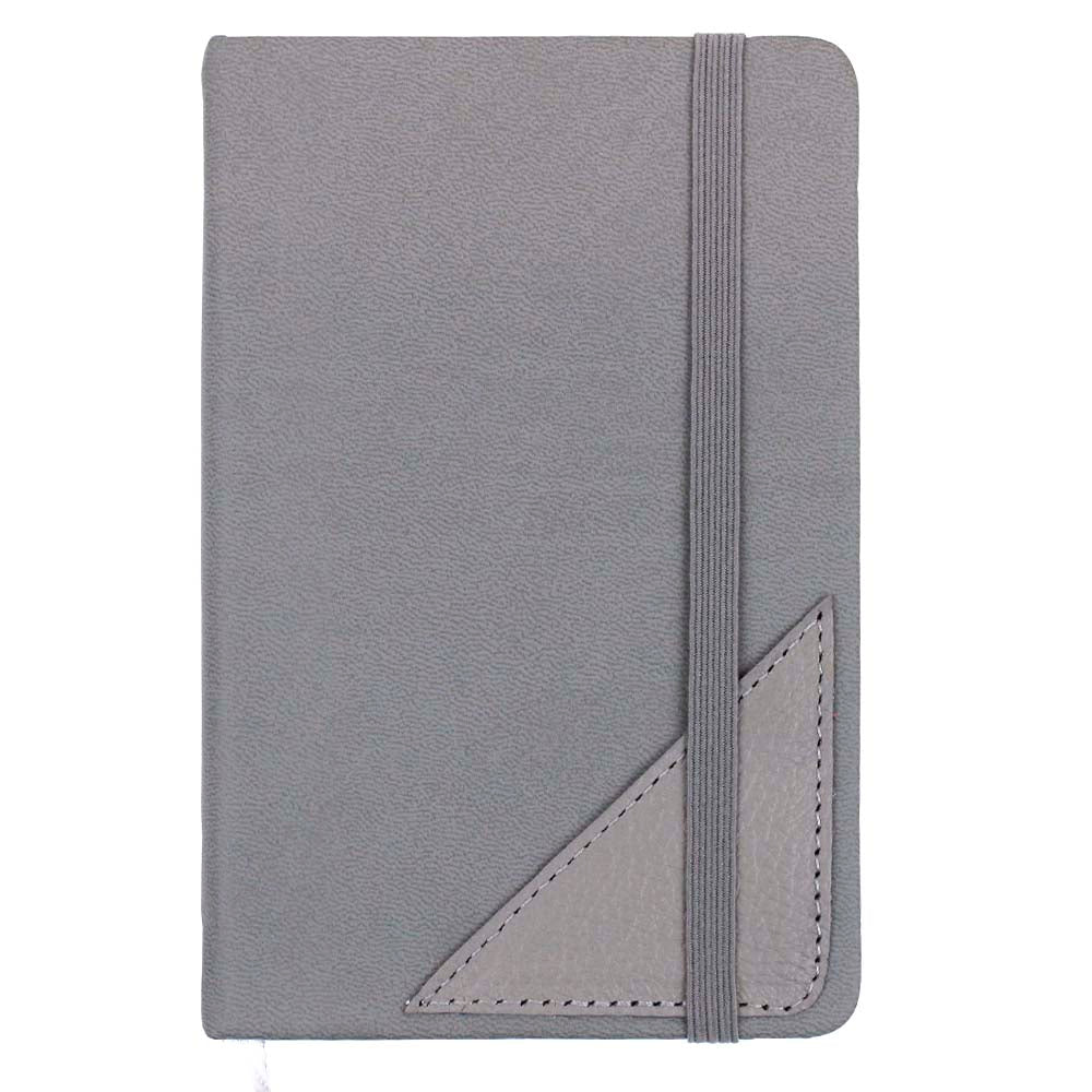 Moleskine Cinza Claro Liso Pronta Entrega