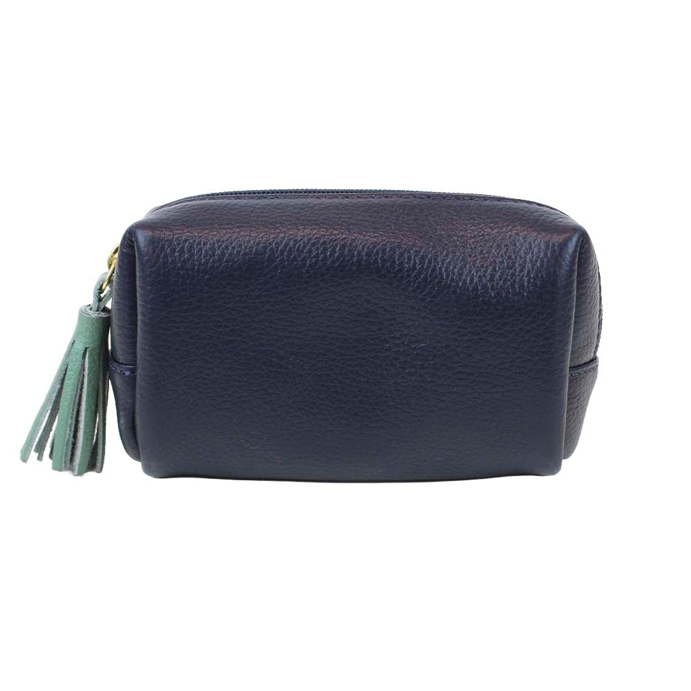 Necessaire Julie PP Marinho Liso com Jade Pronta Entrega