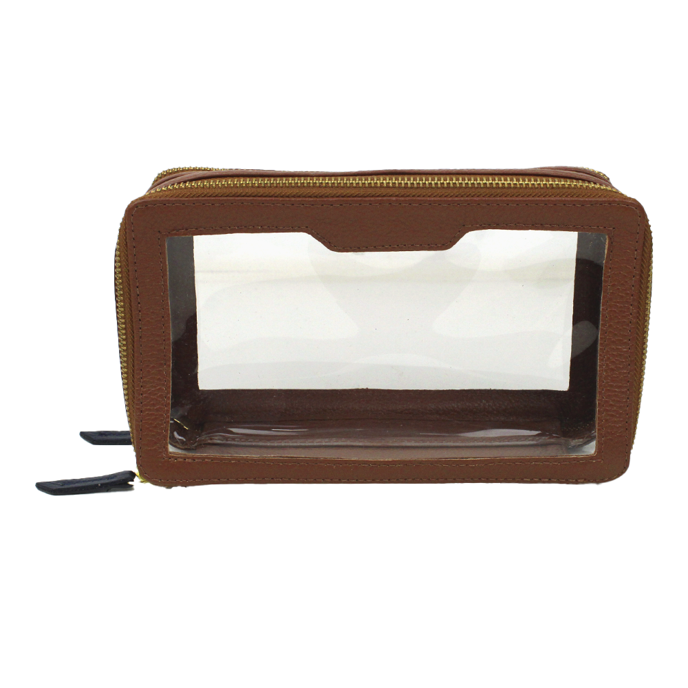 Necessaire Mini Crystal em Couro Personalizada