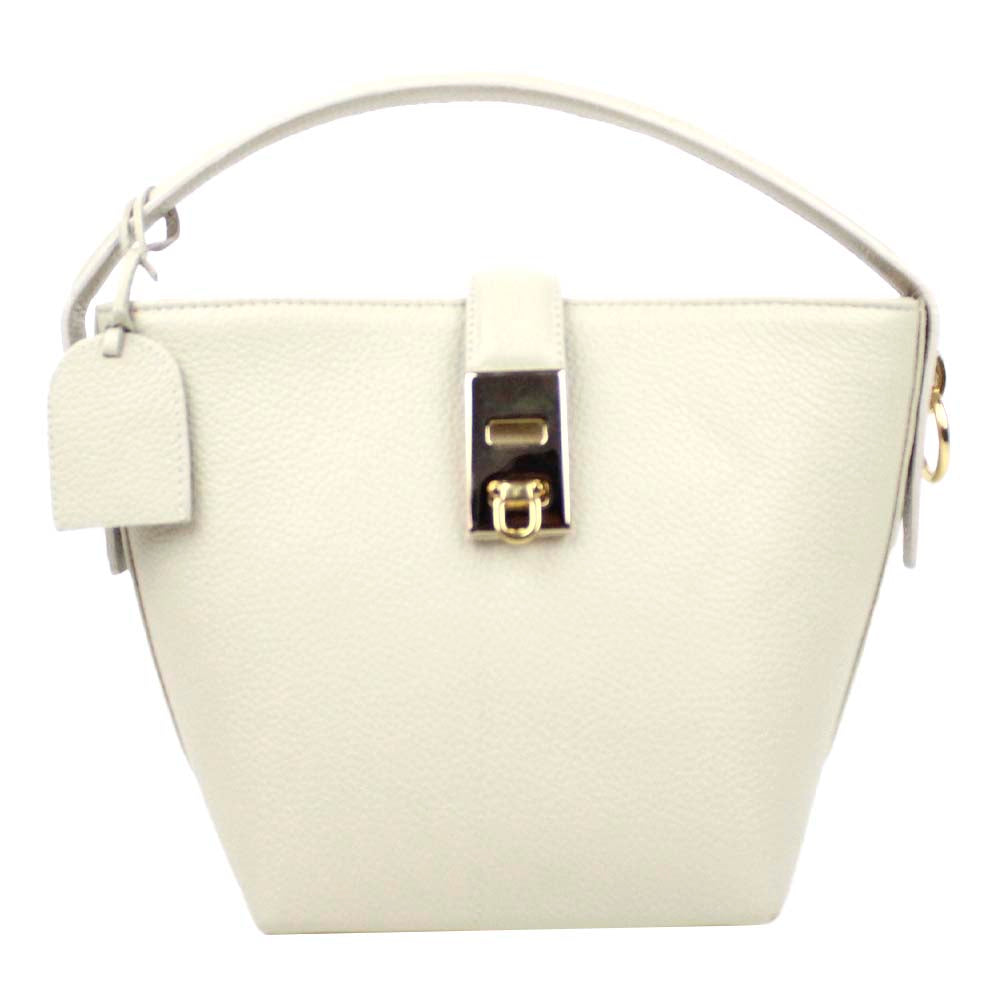 Bolsa Domenica Off White Liso Pronta Entrega
