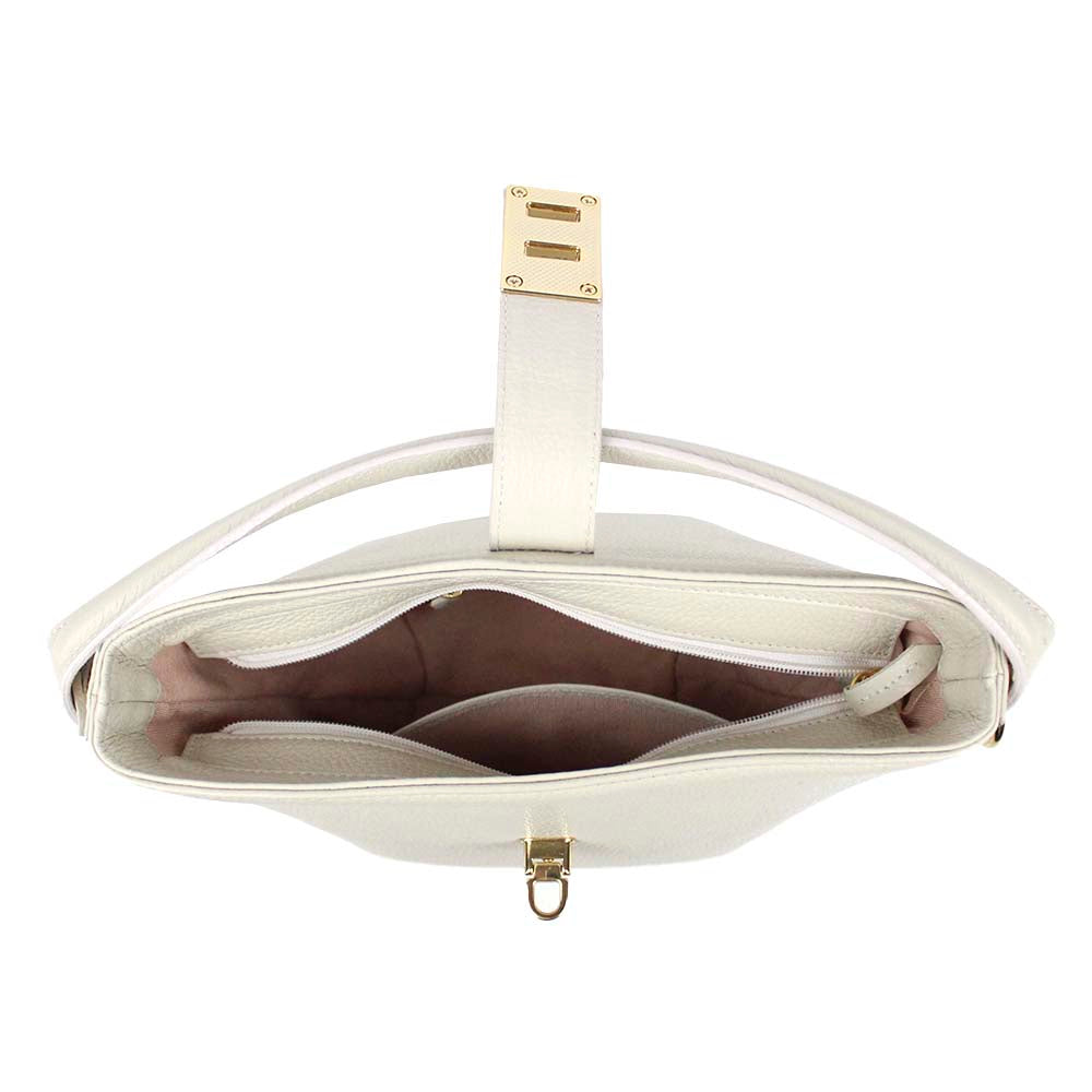 Bolsa Domenica Off White Liso Pronta Entrega
