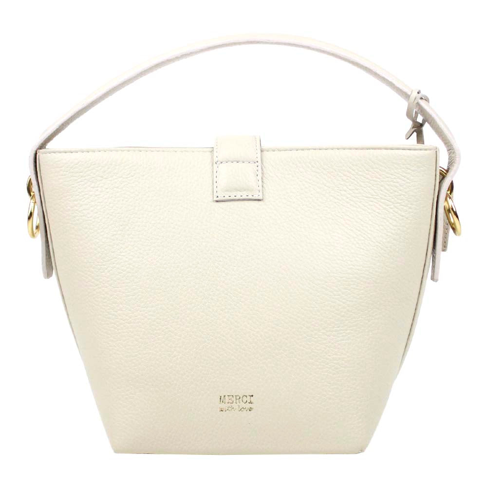 Bolsa Domenica Off White Liso Pronta Entrega