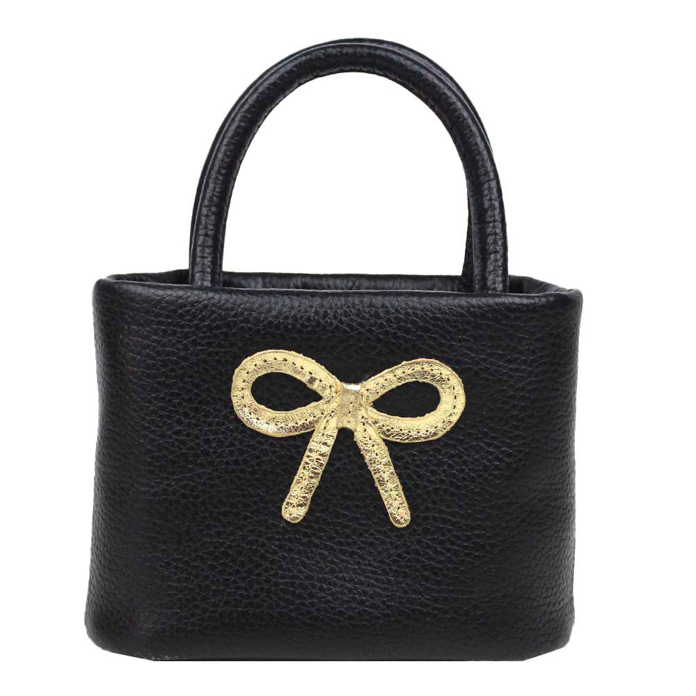 Bolsa Infantil Oli Laço Rococó em Couro Personalizada