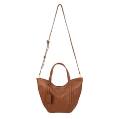 Bolsa Poppy Caramelo Liso Pronta Entrega