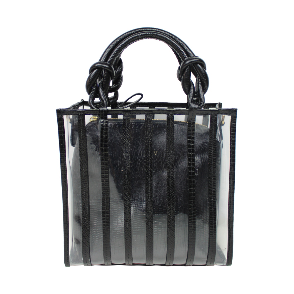 Bolsa Raquel P + Necessaire em Couro Personalizada